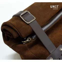 Unit Garage Colorado Brown leather pannier set + right-hand bracket BMW R 12 NineT - 10/14 liters