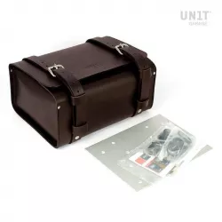 Unit Garage leather saddle bag - brown