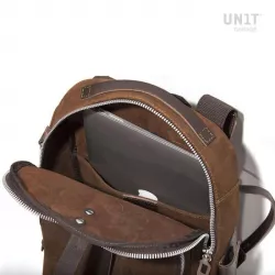 Sacoche de réservoir en cuir Unit Garage - Colorado Brown