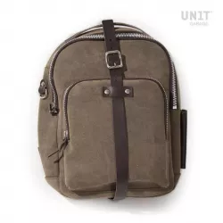 Unit Garage leather tank bag - Moss Grey