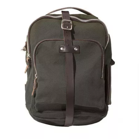 Unit Garage canvas tank bag - green/brown