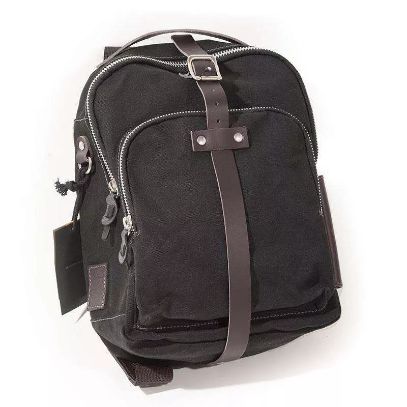 Unit Garage canvas tank bag - black/brown