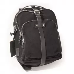 Unit Garage canvas tank bag - black/black
