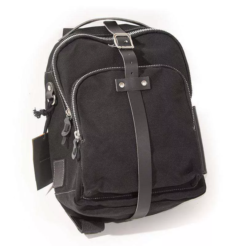 Unit Garage canvas tank bag - black/black