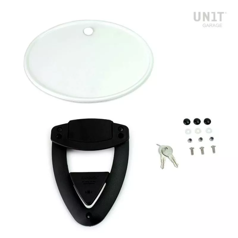 Porte-plaque frontale Unit Garage - blanc