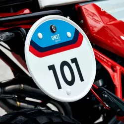 Number plate Unit Garage - white