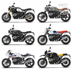 Cadre double pour valises Atlas Unit Garage BMW R NineT - argent
