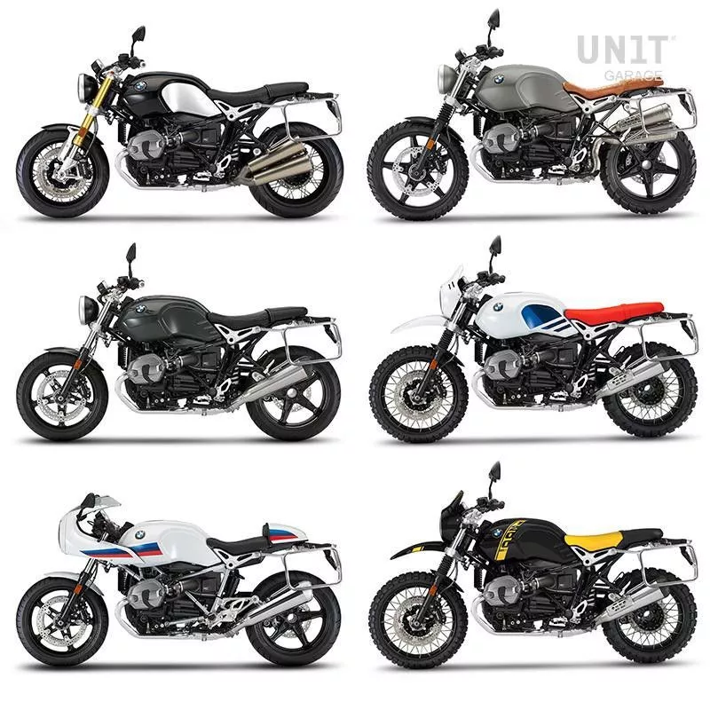 Double frame for Atlas cases Unit Garage BMW R NineT - silver