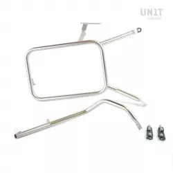 Cadre droit pour valise Atlas Unit Garage BMW R NineT - argent