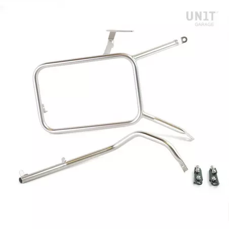 Cadre droit pour valise Atlas Unit Garage BMW R NineT - argent