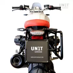 Cadre droit pour valise Atlas Unit Garage BMW R NineT - argent