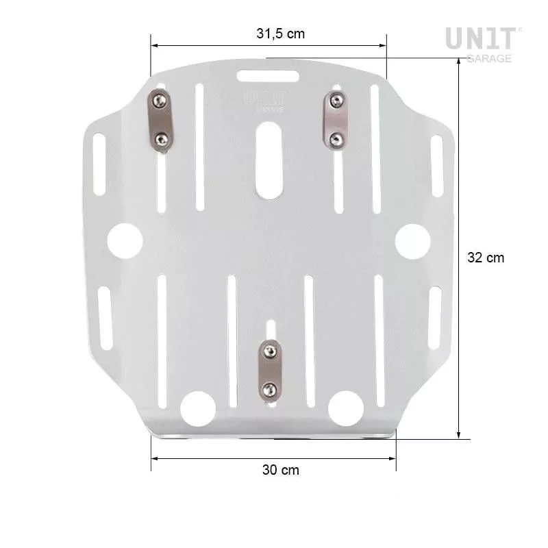 Unit Garage aluminum bag holder - silver