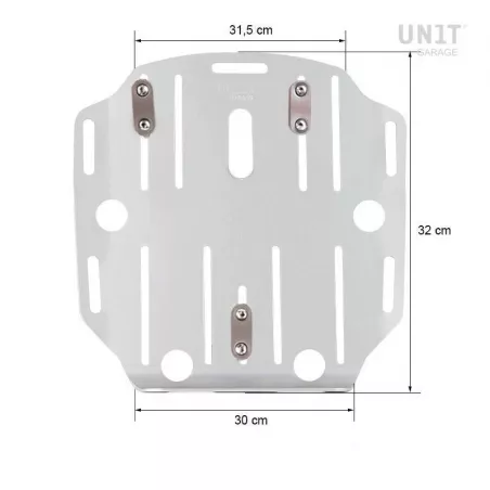 Support de sac en aluminium Unit Garage - argent