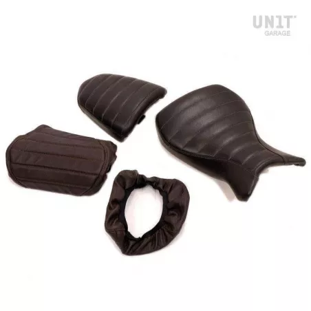 Housse de selle Unit Garage BMW R NineT marron - 2 pièces