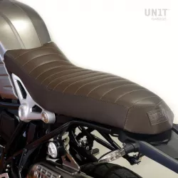 Selle en cuir Tandem Unit Garage BMW R NineT - marron