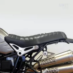 Selle en cuir Tandem Unit Garage BMW R NineT - noir