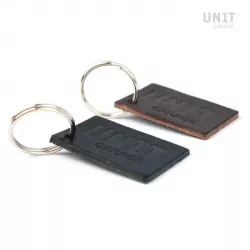 Porte-clés en cuir Unit Garage - noir