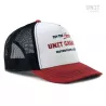 Unit Garage Vintage Trucker Cap - red/white