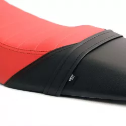 Housse de selle d'origine bicolore Unit Garage BMW R 12 GS - orange/noir