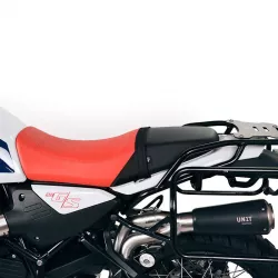 Housse de selle d'origine bicolore Unit Garage BMW R 12 GS - orange/noir