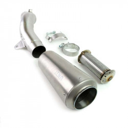 Titanium muffler GP-Style Unit Garage BMW R 1200 R LC - with grille picture 1