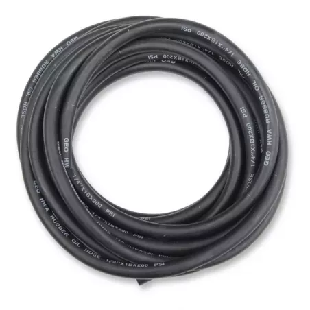 Universal rubber oil/fuel hose - black