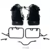 Paire de sacoches toile Cult noire/noire + cadres Unit Garage BMW R 12 GS - 40/50 litres