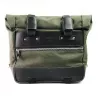 Paire de sacoches toile Cult vert/marron + cadres Unit Garage BMW R 12 GS - 40/50 litres
