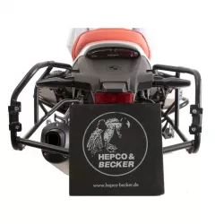 Xplorer side support and case set Hepco&Becker BMW R 12 GS - black