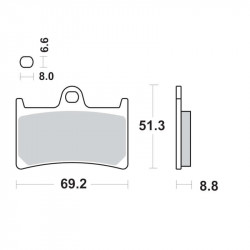 SBS brake pads 634HS picture 3