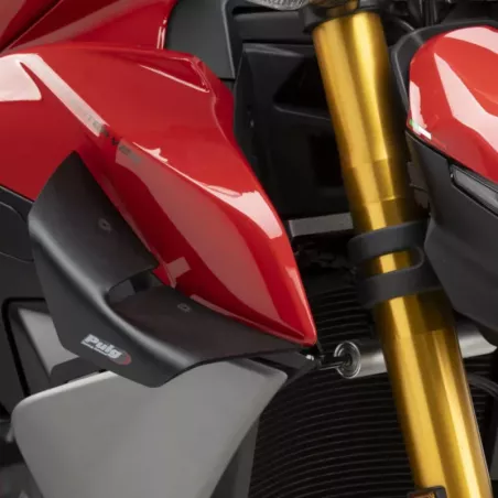 Ailerons D12 Puig Ducati Streetfighter V2 - noir mat