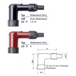 Capuchon antiparasite NGK LD05F
