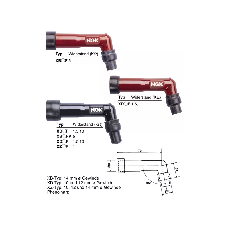 Capuchon antiparasite NGK XD10F