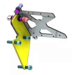 Support de plaque latéral Access Design Indian FTR 1200 100% R CARBON