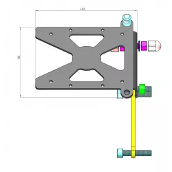 Support de plaque latéral Access Design Indian FTR 1200 100% R CARBON