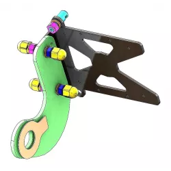 Support de plaque latéral Access Design Harley-Davidson DYNA WIDE GLIDE FXDWG