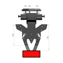 Support de plaque Access Design Triumph Street Triple 660