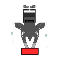 Support de plaque Access Design Kawasaki Z E-1