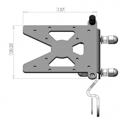 Support de plaque latéral Access Design Victory GUNNER