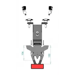 Support de plaque Access Design Yamaha XSR 700