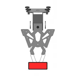 Support de plaque Access Design Yamaha MT09 et SP