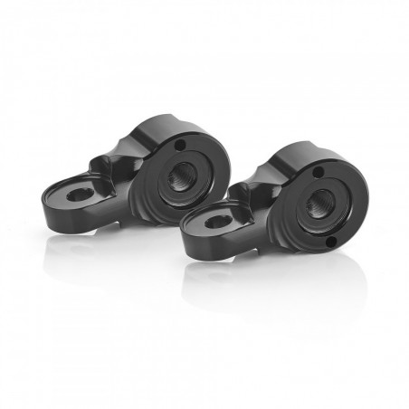 Kit de montage rétroviseur pour carénage - Anodisée noir Rizoma