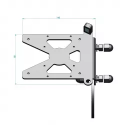 Support de plaque latéral Access Design Triumph Bonneville Bobber