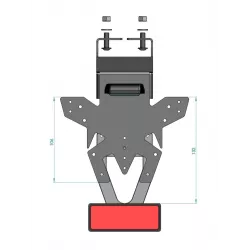Support de plaque Access Design Kawasaki Z650 S