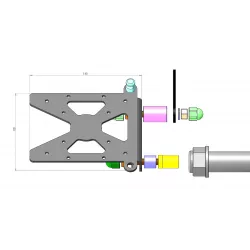 Support de plaque latéral Access Design Harley-Davidson FLFBS FAT BOY 117