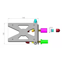 Support de plaque latéral Access Design Ducati Scrambler 1100