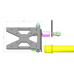 Support de plaque latéral Access Design Harley-Davidson FXSB Breakout 103