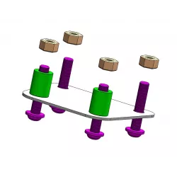 Support de plaque Access Design ras de roue Kawasaki Z750