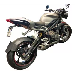 Bavette garde-boue arrière anti-saleté Triumph Street Triple 765