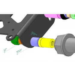 Support de plaque latéral Access Design Harley-Davidson FLFBS FAT BOY 114